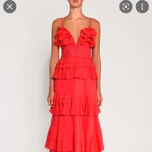 Red Maxi Occasion Dress